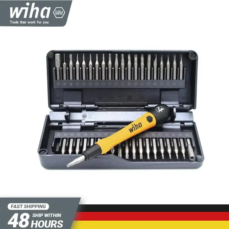 

Wiha Zai Hause 44624 40 in1 ESD Micro Precision Magnetic Screwdriver Bit Set Nut Driver with Extension Rod Z6901C4