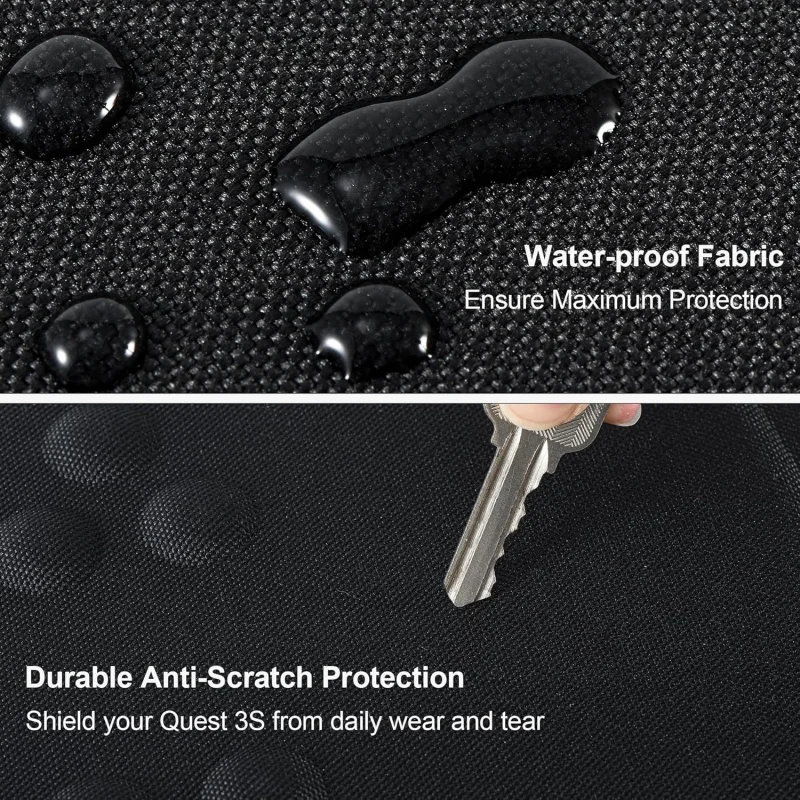 Strong Carrying Case for Meta Quest 3S/3/2 VR Controller and Accessories Hard Travel Bag for Lightweight and Portable Protection