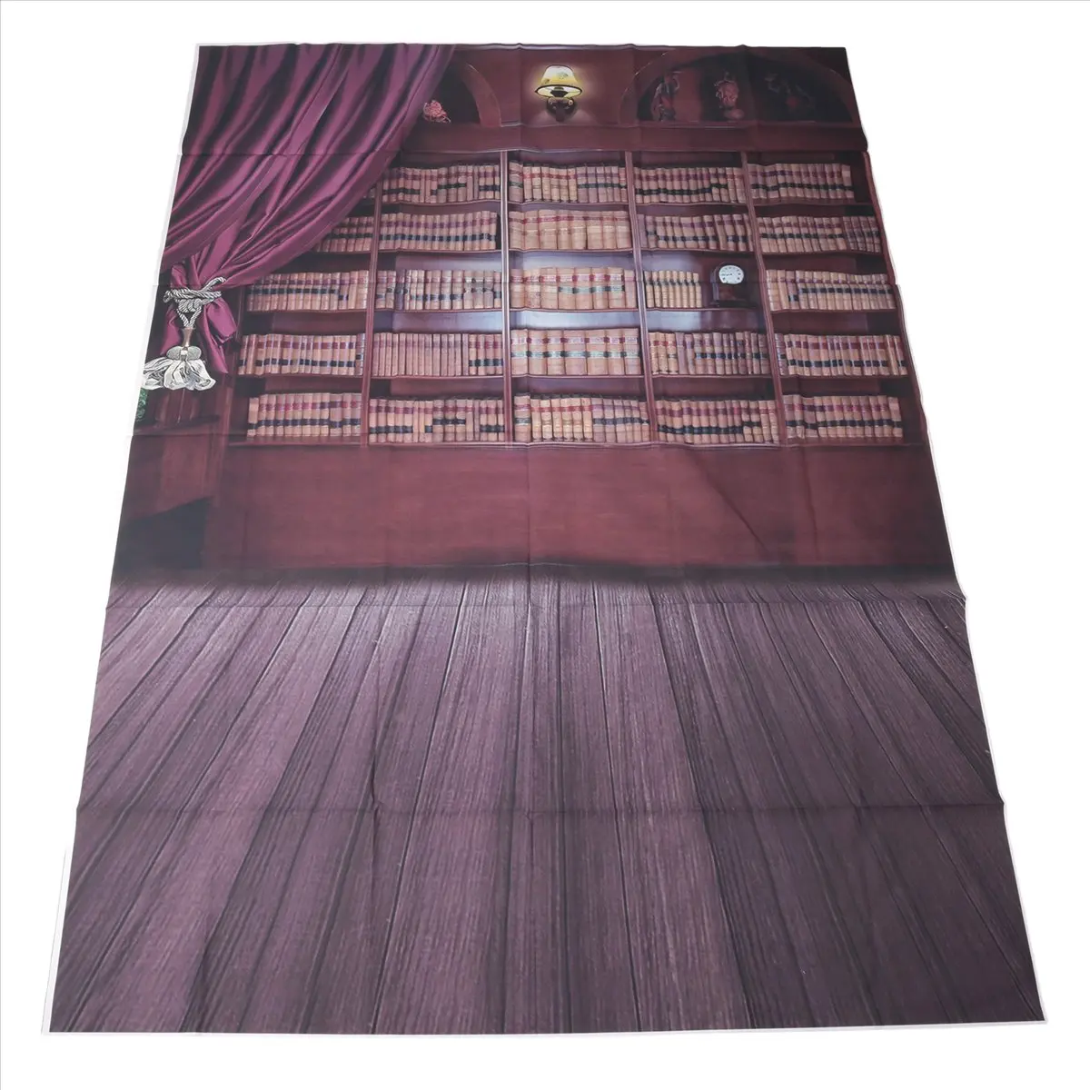 RISE- Vintage Library Books Wooden Floor Photography Backdrops Photo Props Studio Background 5x7ft