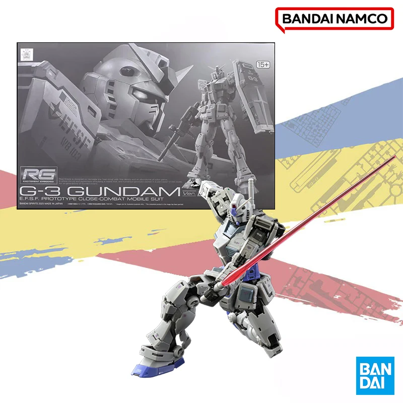 

Bandai оригинальная фигурка в шоке RG 1/144 G-3 GUNDAM Ver 2,0, коллекция моделей, игрушка в подарок