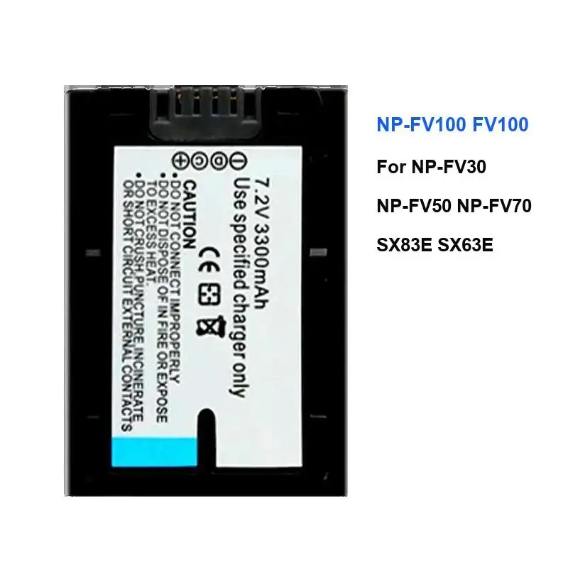 4650Mah Hardwearing Camera Battery For NP-FV30 NP-FV50 NP-FV70 SX83E SX63E NP-FV100 
