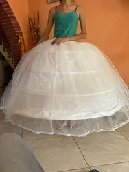 Neue Heiße Verkauf 3 Hoops Große Weiß Petticoat Super Flauschigen Krinoline Slip Unterrock Für Hochzeit Kleid Brautkleid Auf Lager