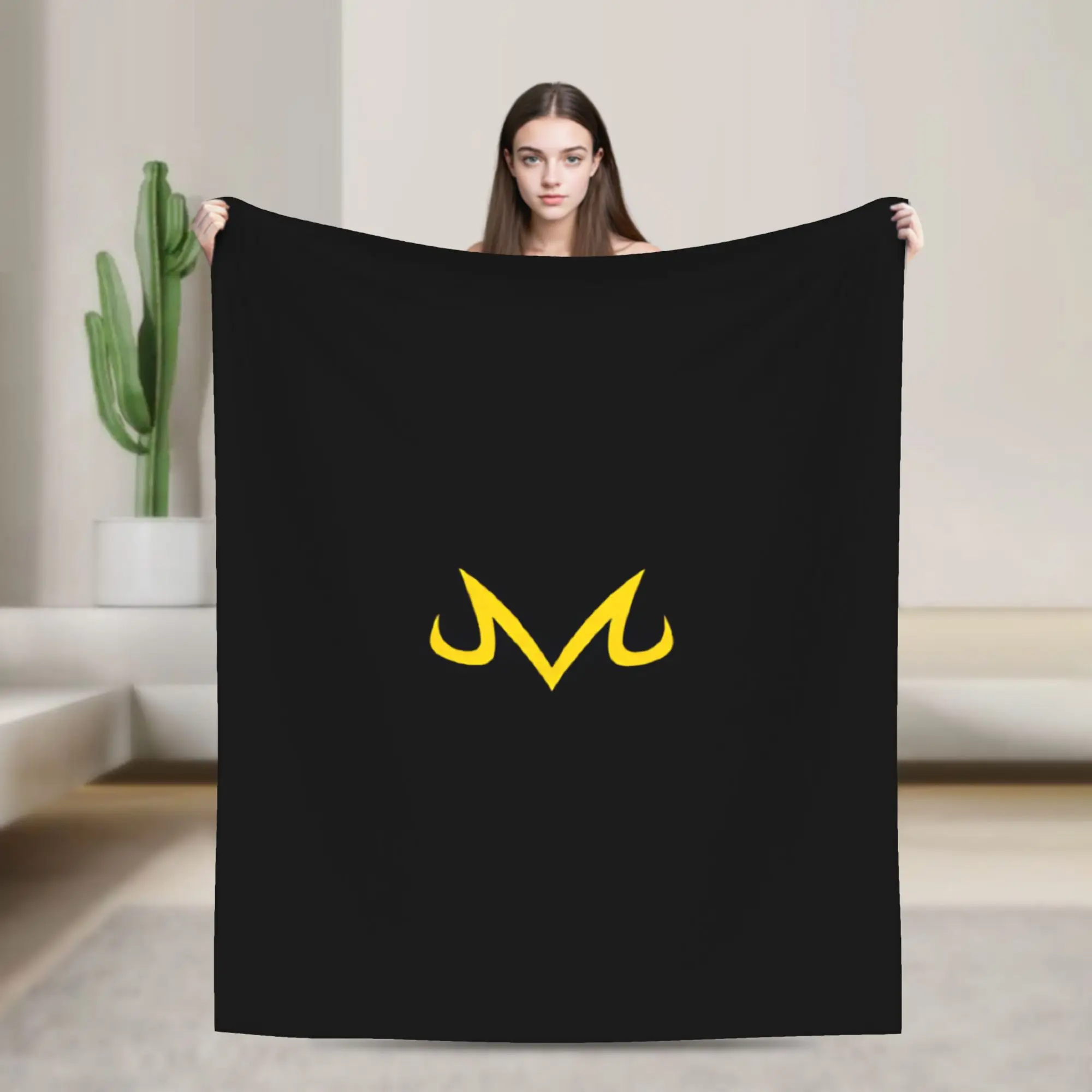 D-gragon Majin Veget B-ball Blanket  Super Warm Funny Plush Throw Blanket For Outdoor Travel Office Flannel Bedspread Bed Cover
