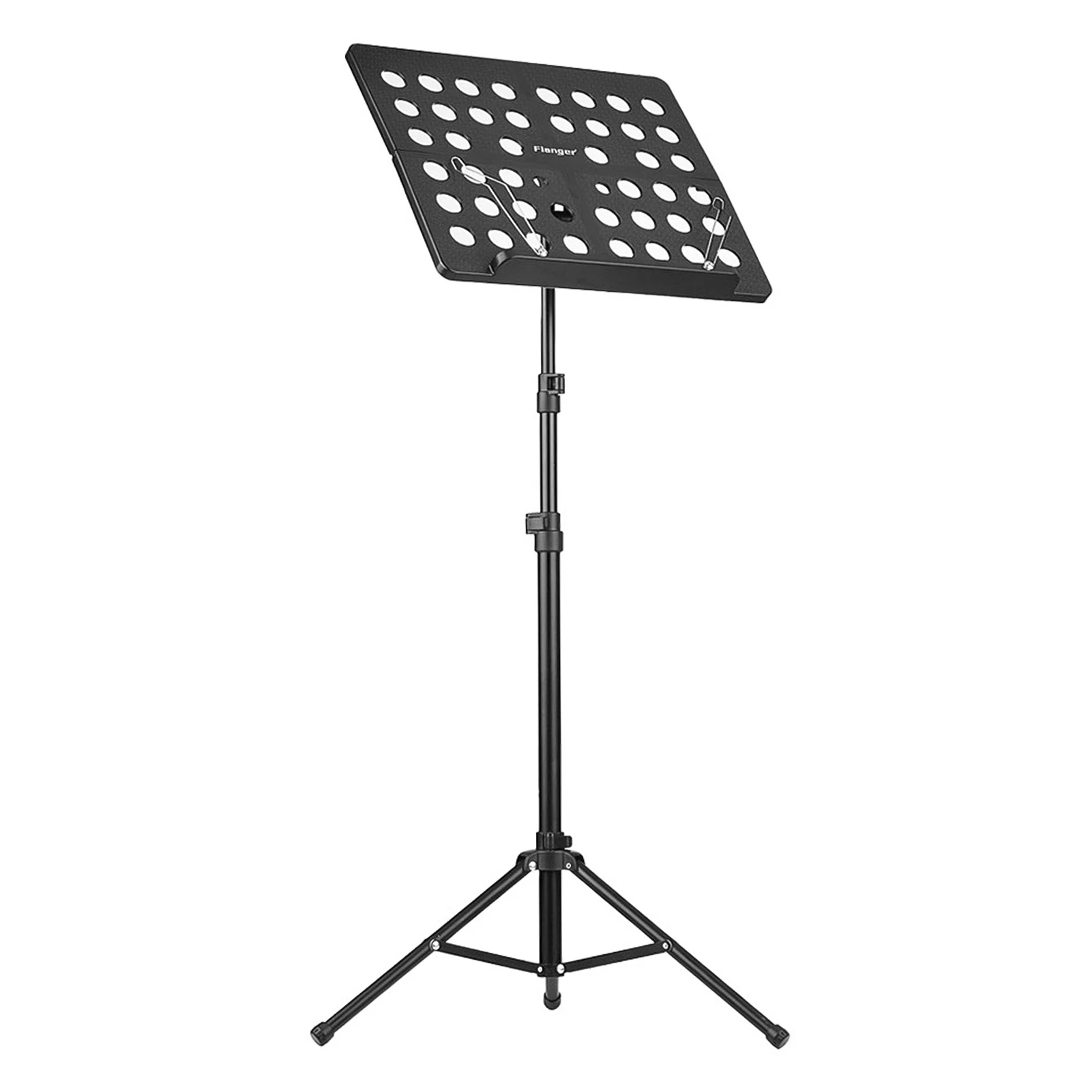 

Flanger Collapsible Sheet Music Score Tripod Stand Holder Bracket Aluminum Alloy with Water-resistant Carry Bag