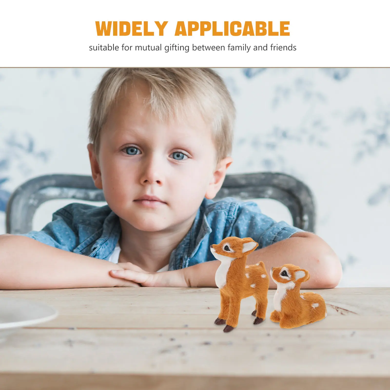 ตุ๊กตาสัตว์รูปกวางน่ารัก 2 ชิ้น: รูปทรงลูกกวางสมจริงพร้อมผ้าเนื้อนุ่มสำหรับกอดตลอดปี, งีบหลับในห้องเรียน, งานเฉลิมฉลองวันหยุด