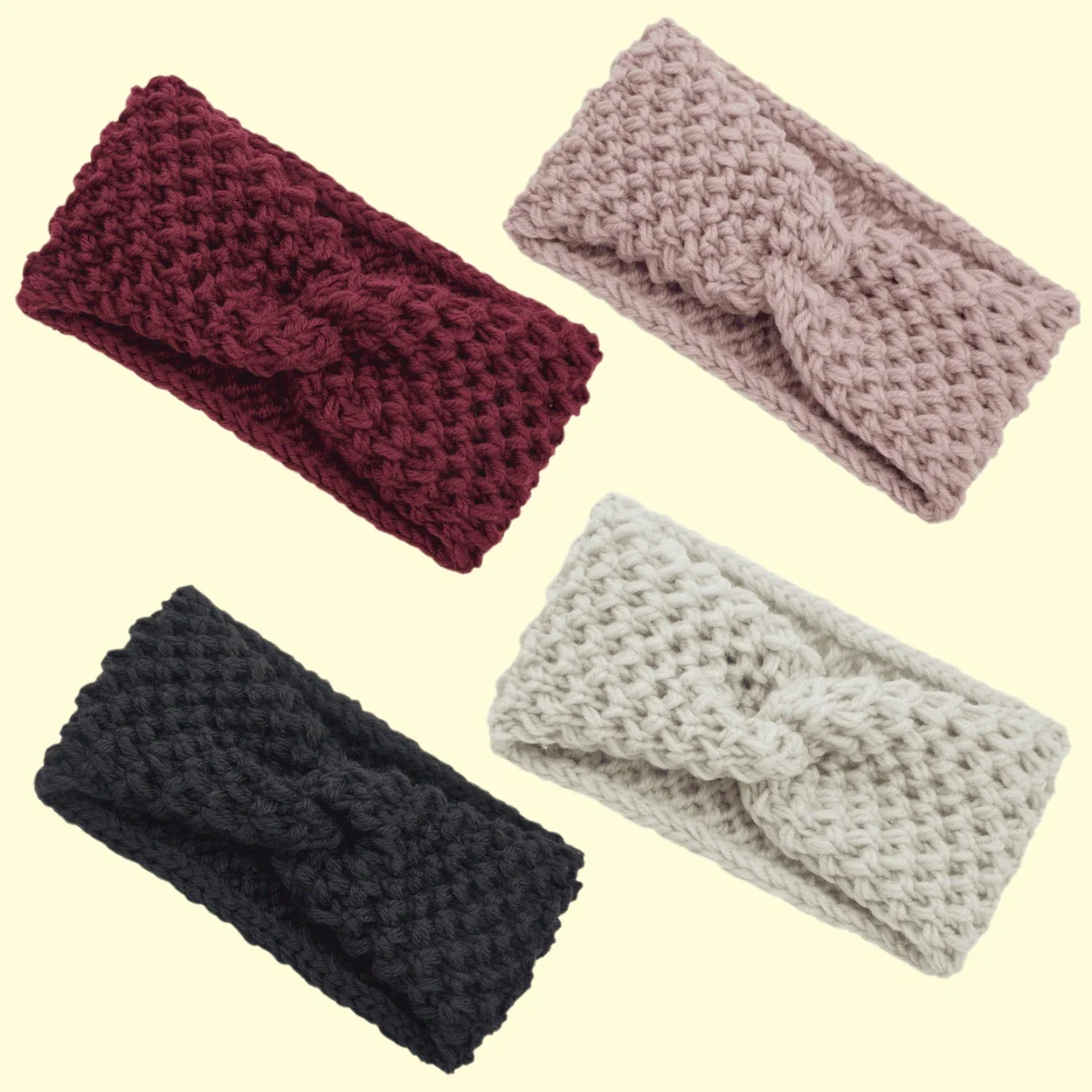 

Women's Knited Cross Hairband Elegant Knitted Headband Soft Solid Color Yoga Hairband Sports Fixed Face Wash Hair Accessories