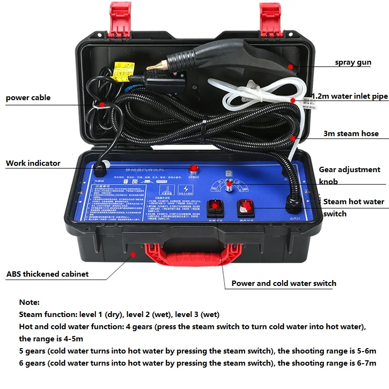 110V 220V Electric Steam Cleaner 3000W Home Appliances Steaming Cleaning Machine Easy Operation