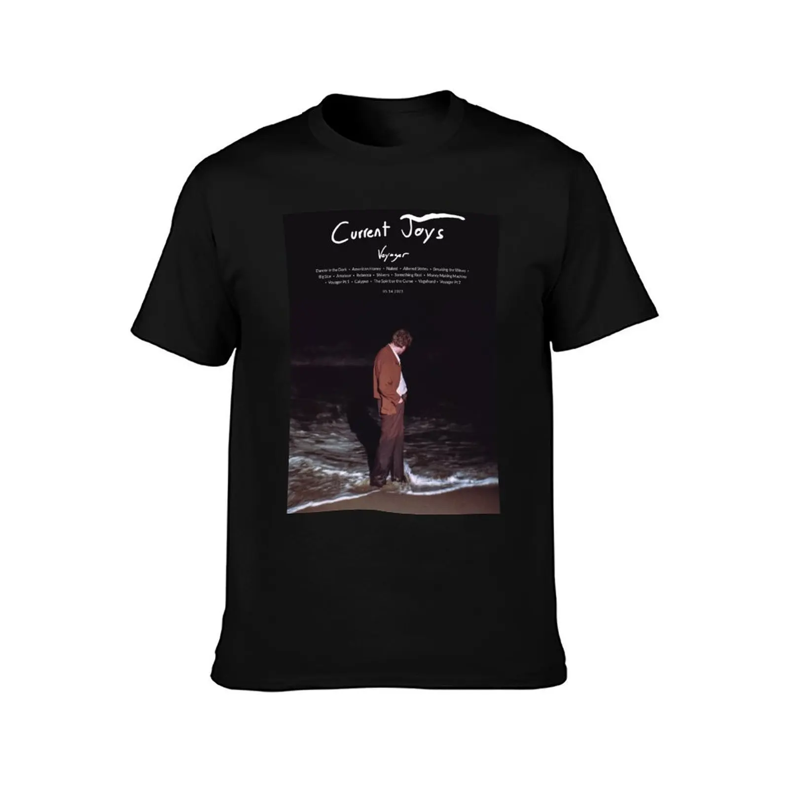 Current Joys - Voyager (2021) Music Album Cover Poster T-Shirt Work Basic Short Sleeve Top T-Shirt