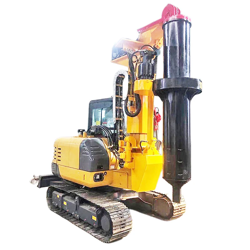 Crawler Construction Hydraulic Auger Drilling Rig Rotary Drilling Dig Pile Diesel Driver Machine