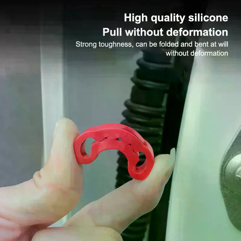 Car Door Shock Absorber Universal Car Door Buckle Soundproof Deadener Damper Cushion Anti-Vibration Buffer Pad 4PCS