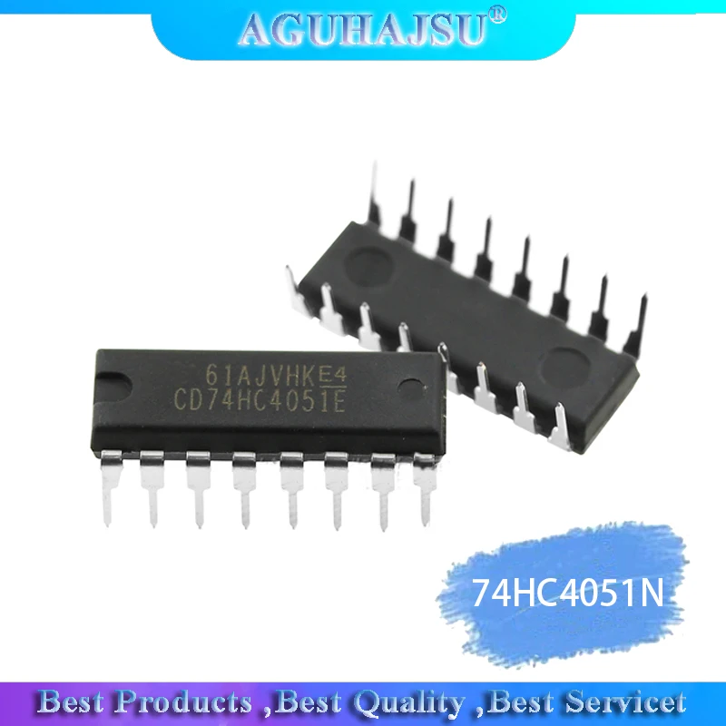 10pcs  74HC4051N 74HC4051 SN74HC4051N