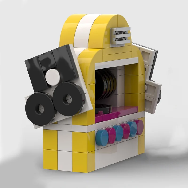109 قطعة MOC جورب هوب Jukebox المدينة نموذج اللبنات الهندسة المعمارية هدايا عيد الميلاد فكرة إبداعية التعليم الاطفال لعبة عيد ميلاد #4