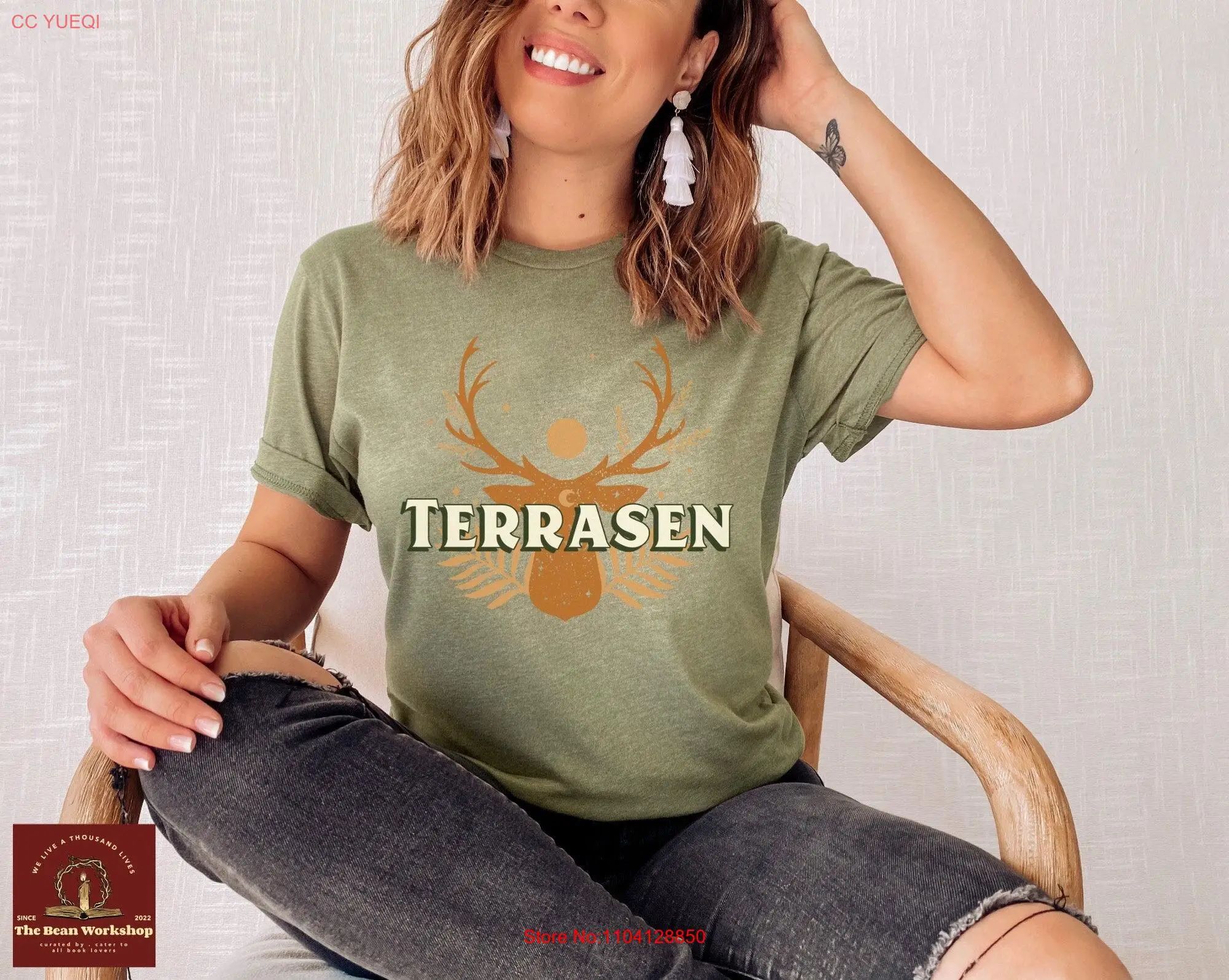 Terrasen Camiseta Trono De Vidrio Oficial Sarah J Maas Mercancía Libroice para Amantes De Los Libros De La Lectura De Mejor Amigo