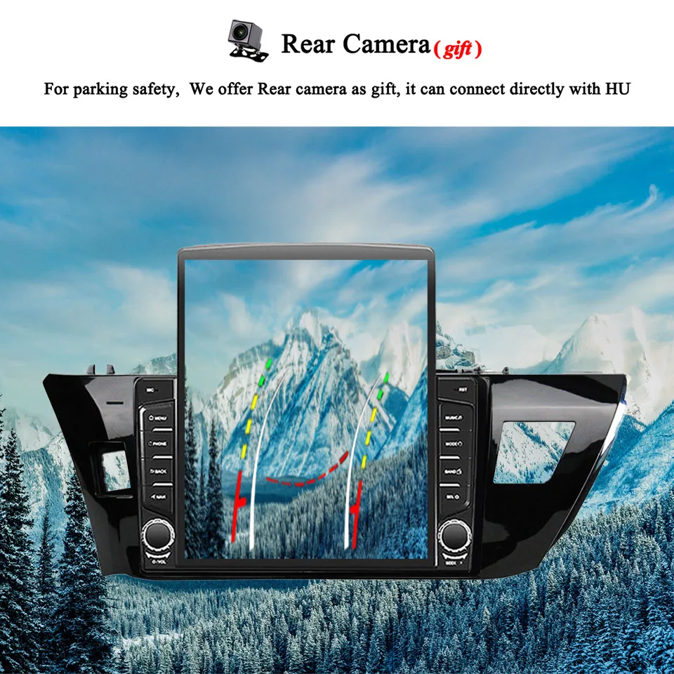Android 14 8G 128G For Toyota Corolla 2012 - 2016 Car Radio Stereo Video Music DVD Player With GPS Navi PC Tablet HU Head Unit