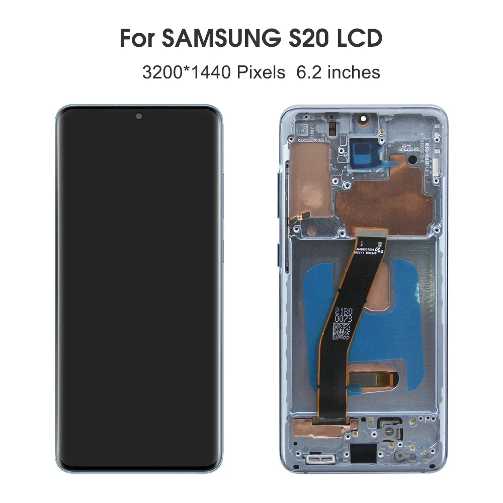 

6.2''S20 4G 5G For Samsung For Ori G980 G980F G981 G981F LCD Display Touch Screen Digitizer Assembly Replacement