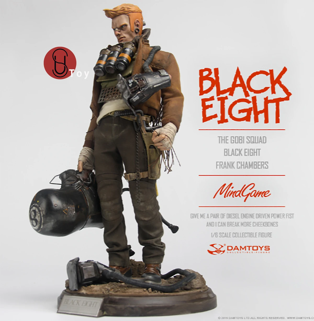 

DAMTOYS ZP001 1/6 The Gobi Squad Black Eight Frank Chambers 12'' Male Soldier Action Figure Full Set Collectible Model Toys Gift