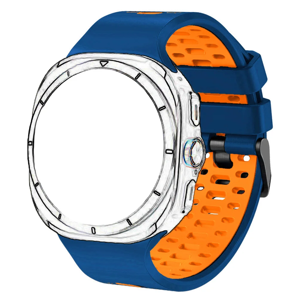 Cinturino traspirante in silicone per Samsung Galaxy Watch Ultra cinturino per Samsung Watch Ultra 47mm accessorio cinturino sportivo
