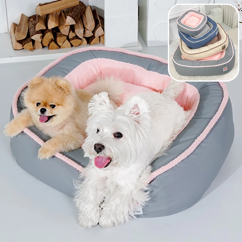 

All Season Orthopedic Pet Bed with Bolster Removable Washable Cover Pet Sofa Non Slip Bottom for Small Medium Large Dogs Cats