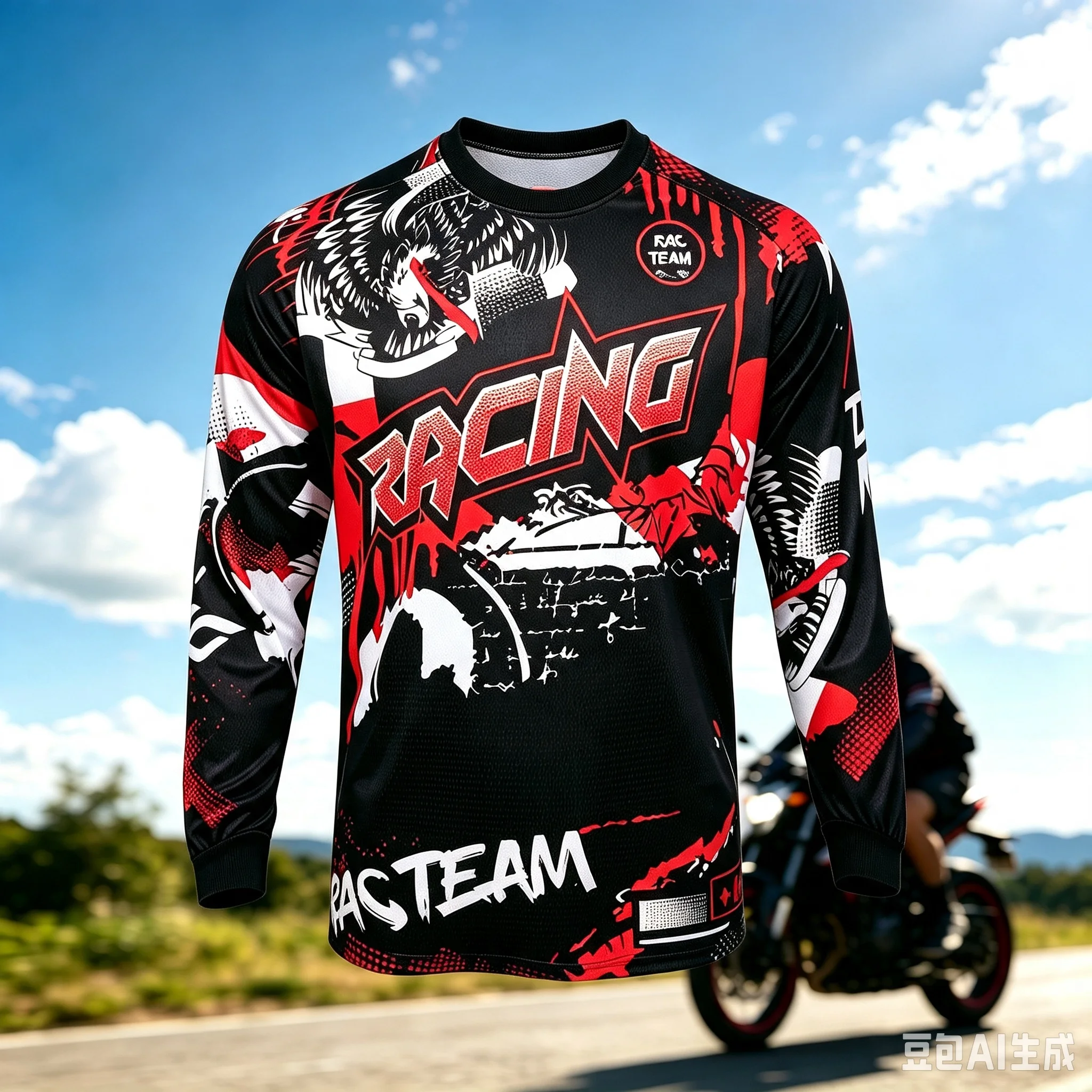 Motocross Shirts Mountain Bike Downhill Pro Long Sleeve Jersey Cross Country Bike Racing Shirts Quick Dry Mountain Bike T-Shirt