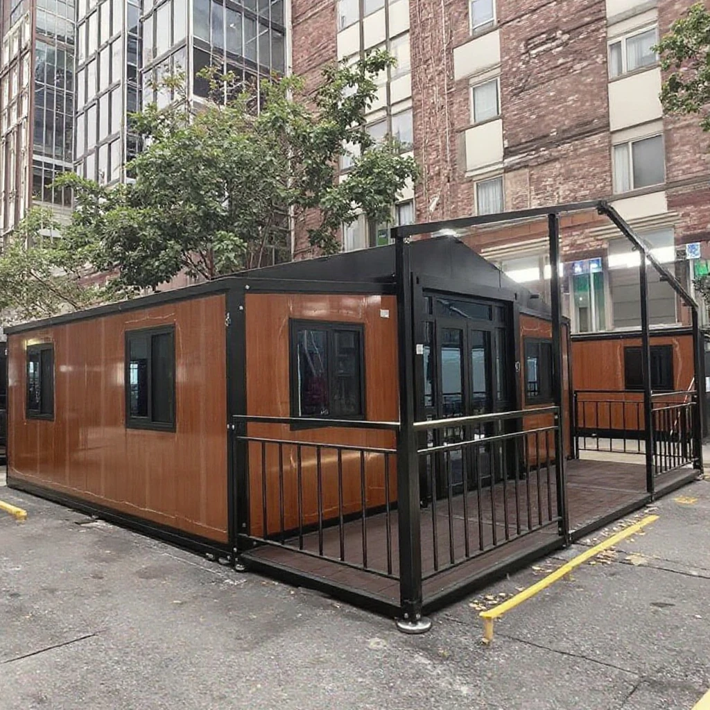 20/30/40ft faltbares erweiterbares Containerhaus, vorgefertigtes faltbares kleines modulares Haus, geeignet für Büros und Häuser im Freien