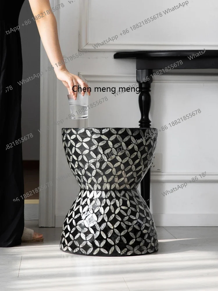 B456 الأمريكية وابي سابي الرياح قذيفة الديكور حافة عدد قليل من غرفة المعيشة المنزلية اليدوية طاولة القهوة أريكة الزاوية عدد قليل من الديكورات الناعمة #5