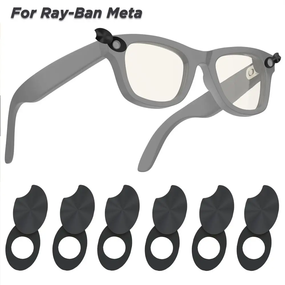 3/6 шт. вращающиеся защитные наклейки с LED-подсветкой для очков Ray-Ban, Meta, Wayfarer, Skyler, Headliner
