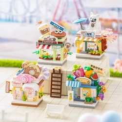 LOZ  8601 8602 8603 8604 mini Blocks Building Toys DIY Bricks Cute Small Shop Puzzle Girls Gift Home Decor