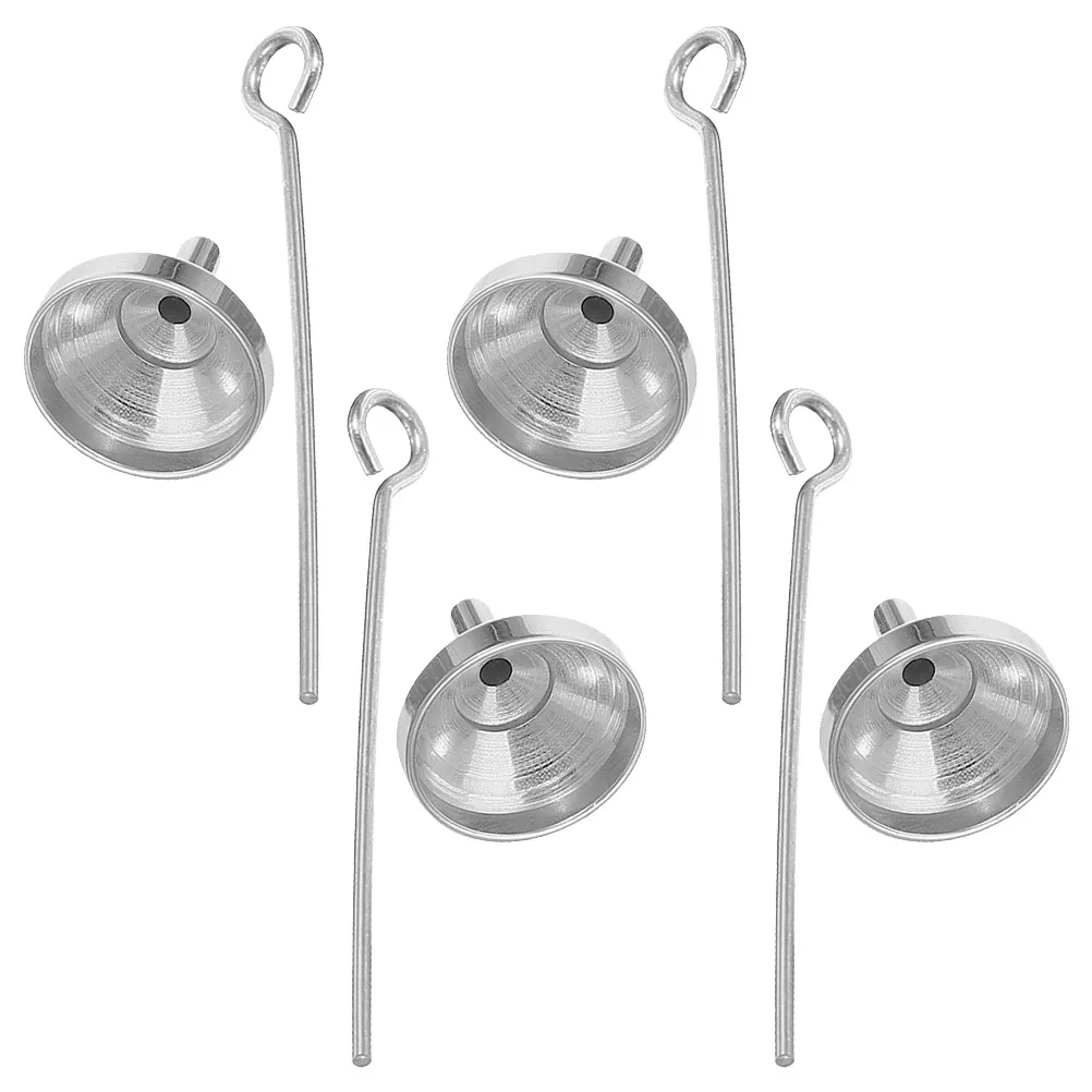 

Mini Perfume Powder Dispenser Stainless Steel Funnel Liquid Transfer Small Silver Shampoo Bottles Essential Oil Travel