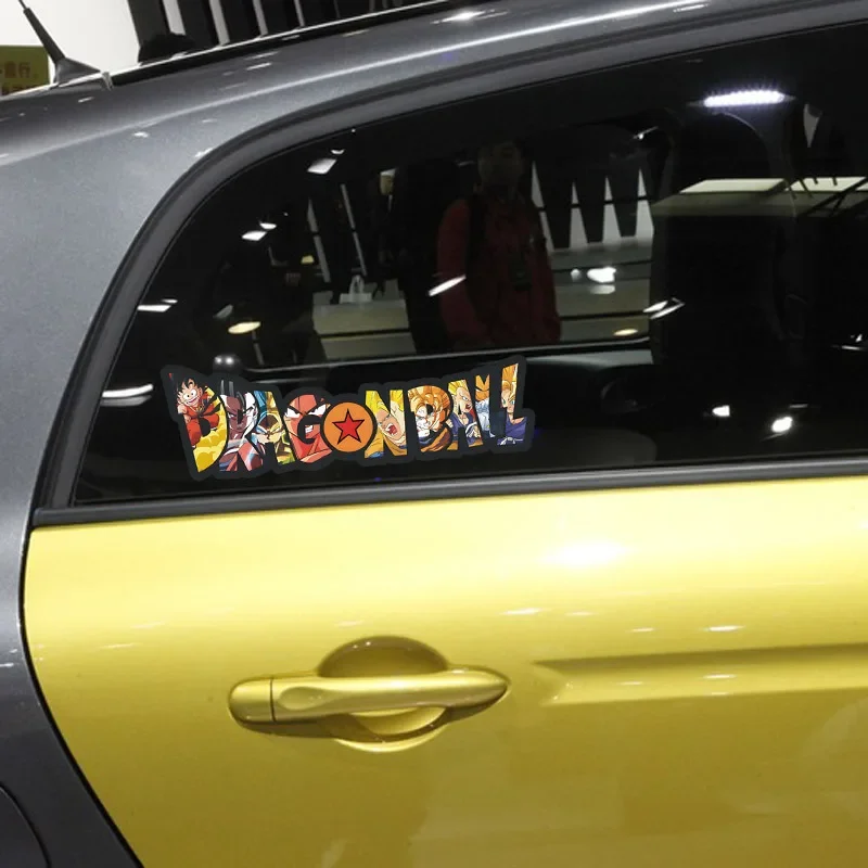 Dragon Ball English Personalized Anime Creative Car Stickers Car and Motorcycle Scratch Covering Decorative Stickers