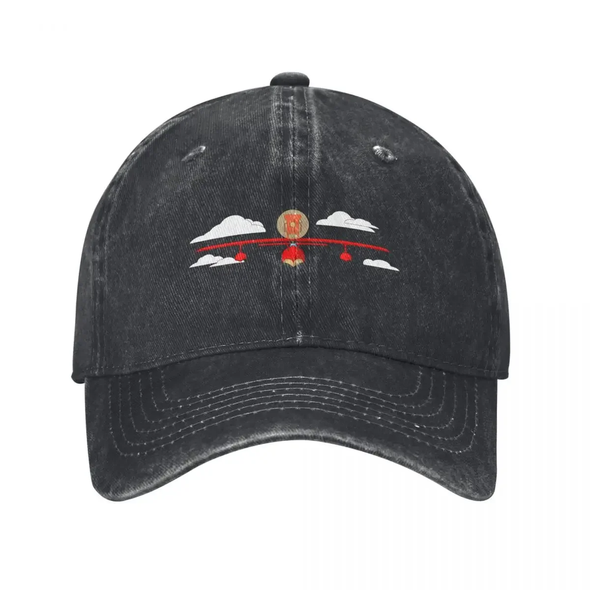 Crimson Pig Red Plane Baseball Cap Fishing cap funny hat Men's Baseball Women's