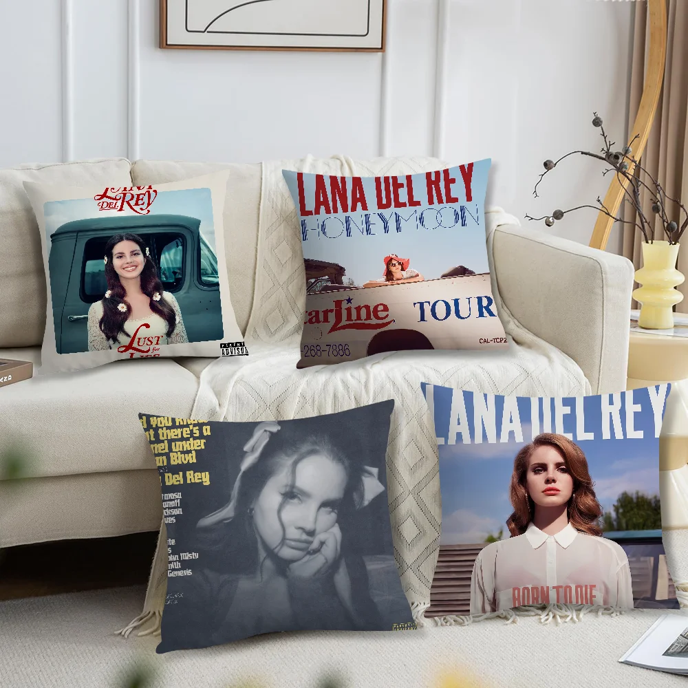 Lana Del R-Rey album Singer Pillow Case Living Room Headboard Bedroom Office Cushion Cushion Sofa Nap Time