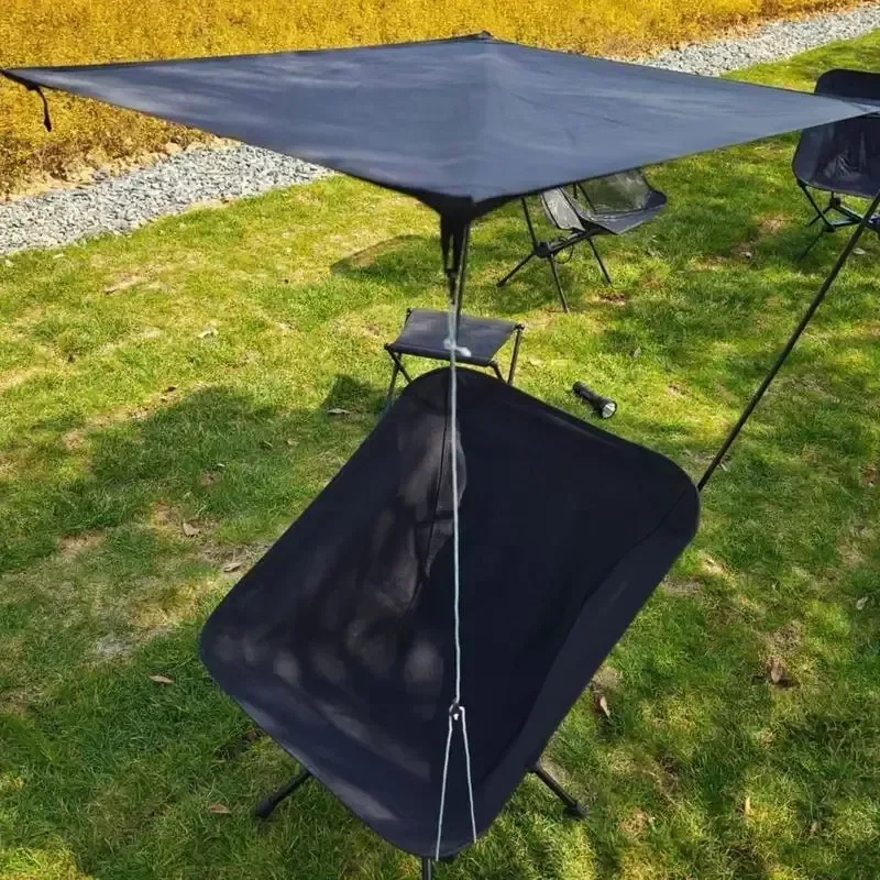 

Camping Folding Cover Outdoor Moon Chair Sunshade Picnic Sunscreen UV Protection Chair Sunshade Lounge Sunshade Equipment