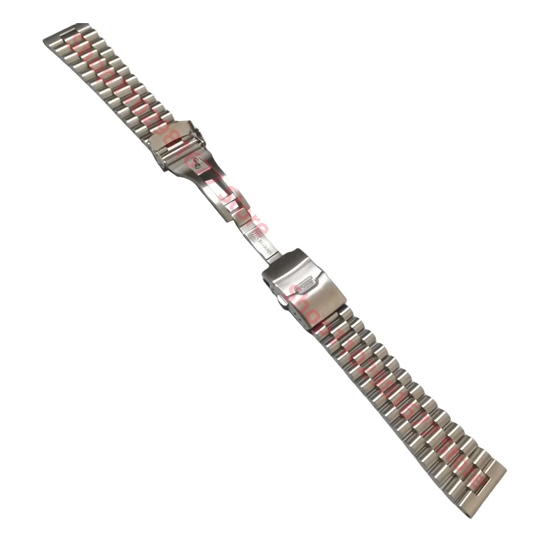 18mm 20mm 22mm 316L Solid Stainless Steel Silver President Universal Straight End Watch Strap Band Bracelet for RLX SKX Watch