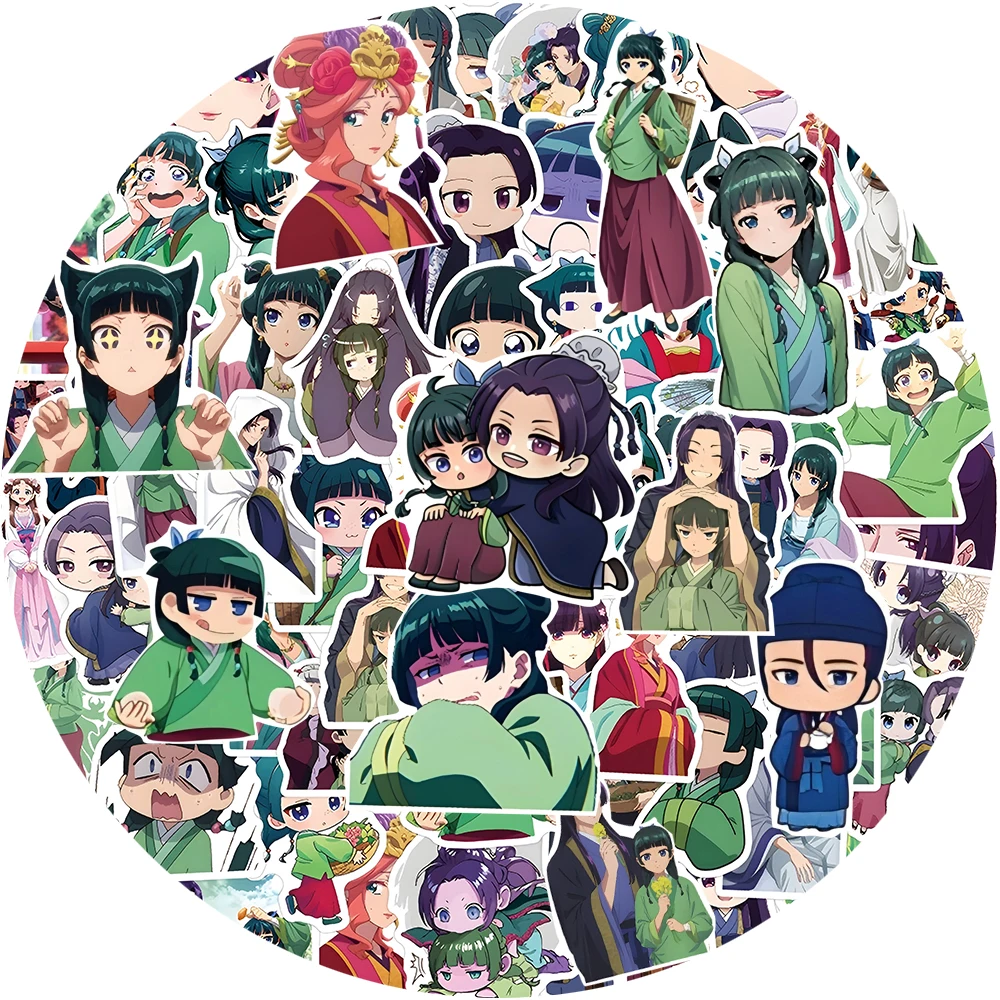 10/30/50/120pcs Cute Anime Apothecary Diaries Jinshi Stickers Maomao Cartoon Decal Toys DIY Laptop Luggage Manga Sticker Packs