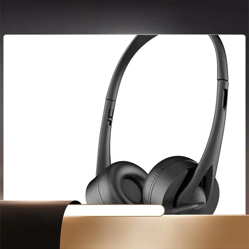 

SY-T490 BT V5.3 Гарнитура с микрофоном Наголовные беспроводные Hi-Fi наушники Гарнитура для вызова без помощи рук для колл-центра Office-N35R