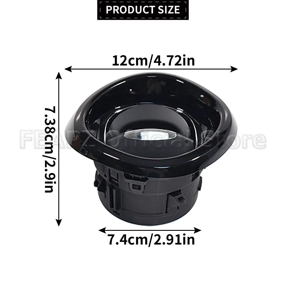 687601310R 1Pc Black Center Grille Air Vent Heating Ventilation Air Conditioning For Renault Clio MK4 Captur Car Accessories