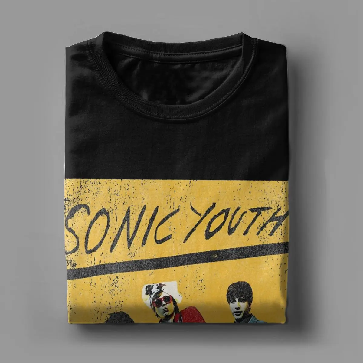 T-shirt Sonic Youth pour homme, 100% coton, col rond, manches courtes, mode été