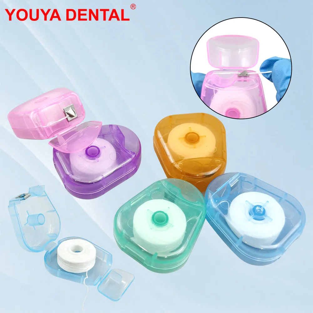 

10pcs Mint Flavored Dental Flosser Roll Portable Dental Floss Stick Peppermint Cleaning Wire Toothpicks Oral Care Clean Tools