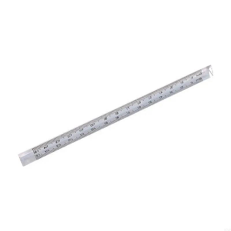 57QF 15cm/5,9 inch Clear Triangles Ruler Công cụ soạn thảo máy đo vẽ thẳng