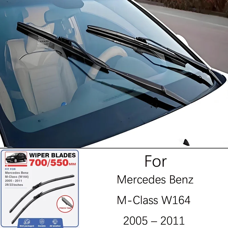 

For Mercedes Benz M-Class W164 2005-2011 2006 2007 28 22 Inch Front Wiper Blades Windshield Windscreen Window Accessories