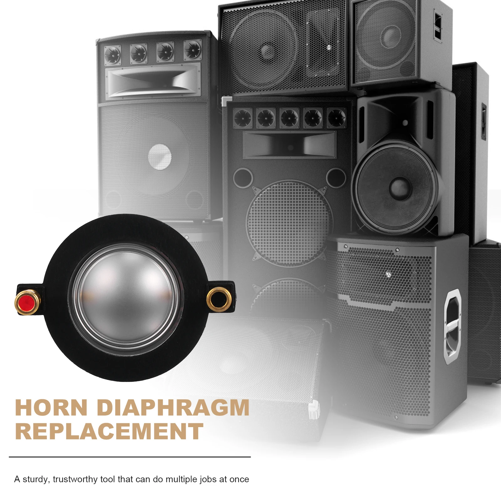 

Sound Film Diaphragm Round for Professional Speaker 34.4mm Horn Replacement Audio