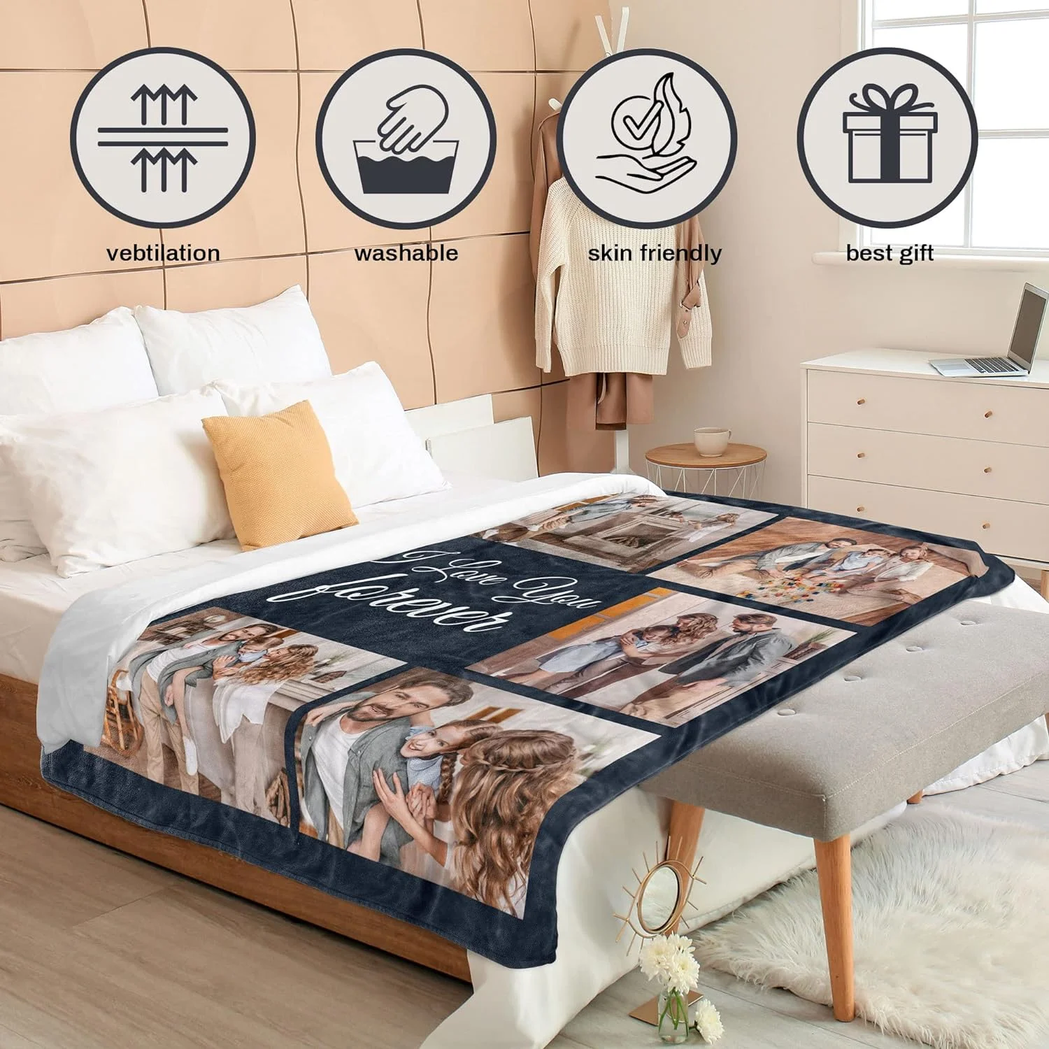 Picnic Nap Knee Sofa Blanket Bed Throw Blankets King Size Kpop Stray Kids Luxury Bedding Cobija Interior for Home Knitted Plaid