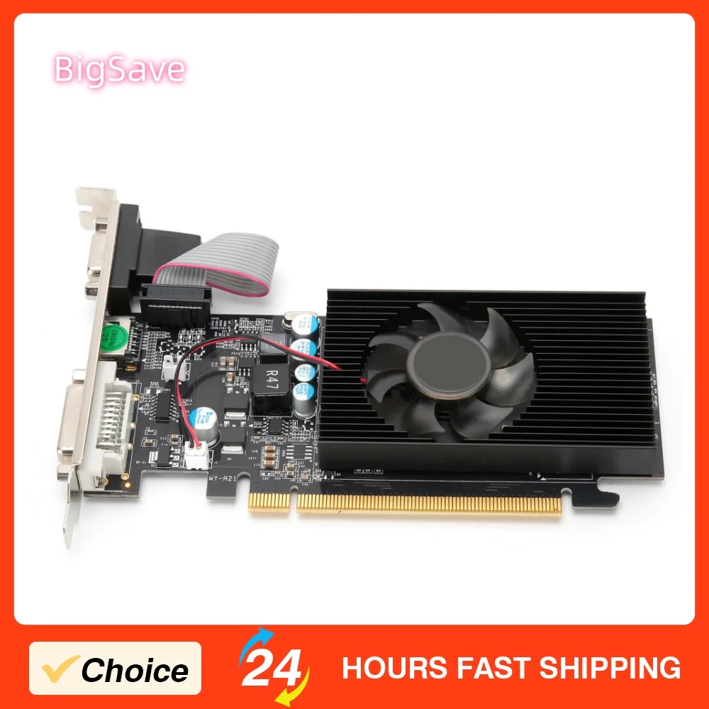 

Portable GT210 Graphics Card Desktop Video Card PCI Efficient Computer Accessories GT210 1G 64bit PCI Graphics Card For NVIDIA