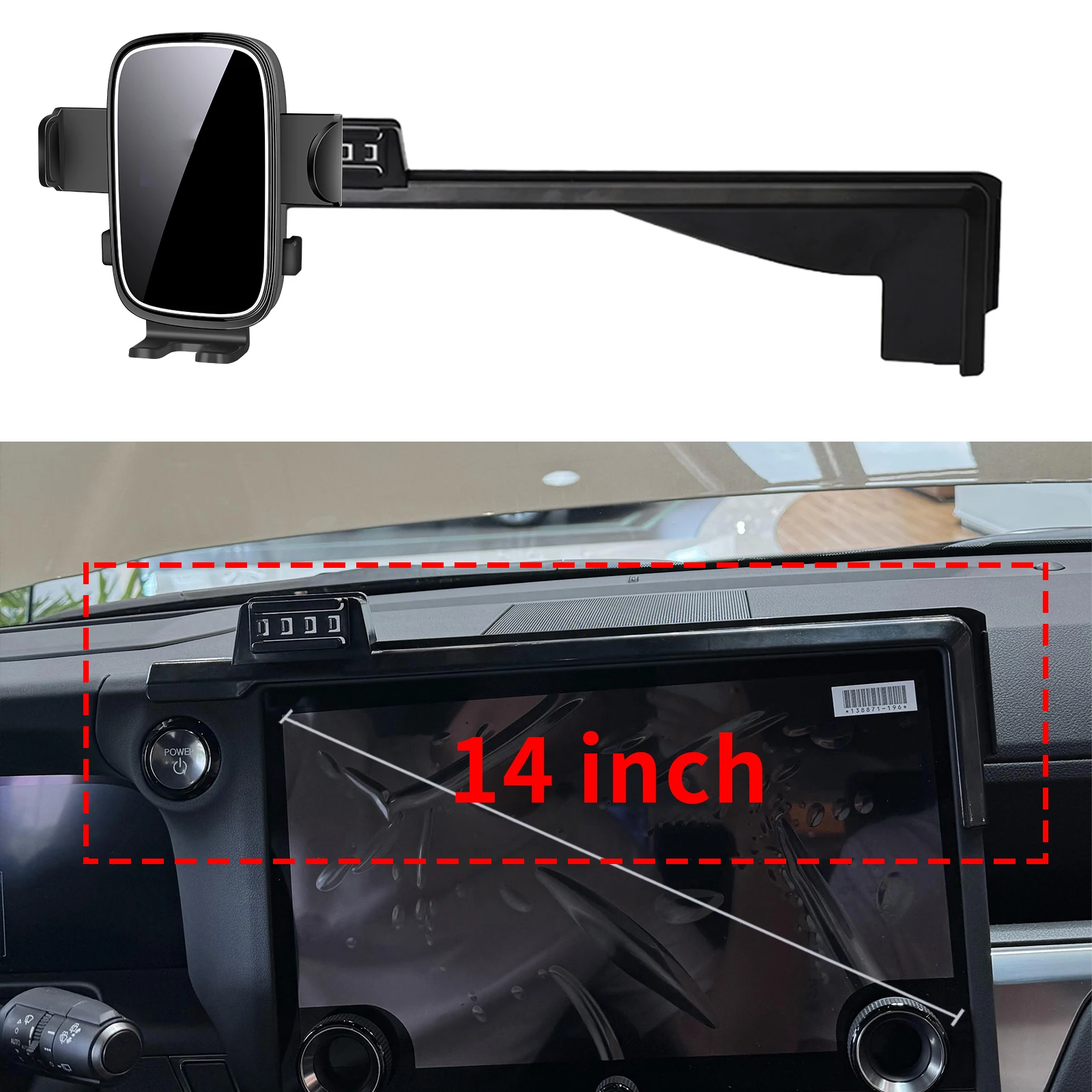 

fit for Lexus GX 2024 2025 550 550h GX550 Custom Fit Phone Holder Mount Dashboard Screen Base No Drill Car​​ accessoires