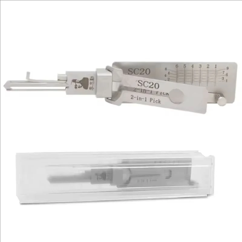 Lishi 2-in-1 Schlosserwerkzeuge SS003 SS003R SS001 SS002 SS002R R52 KW1 KW5 SC1 SC4 SC20 M1 MS2 AM5 R52L für Haustür- und Zivilschlösser – Detail 9