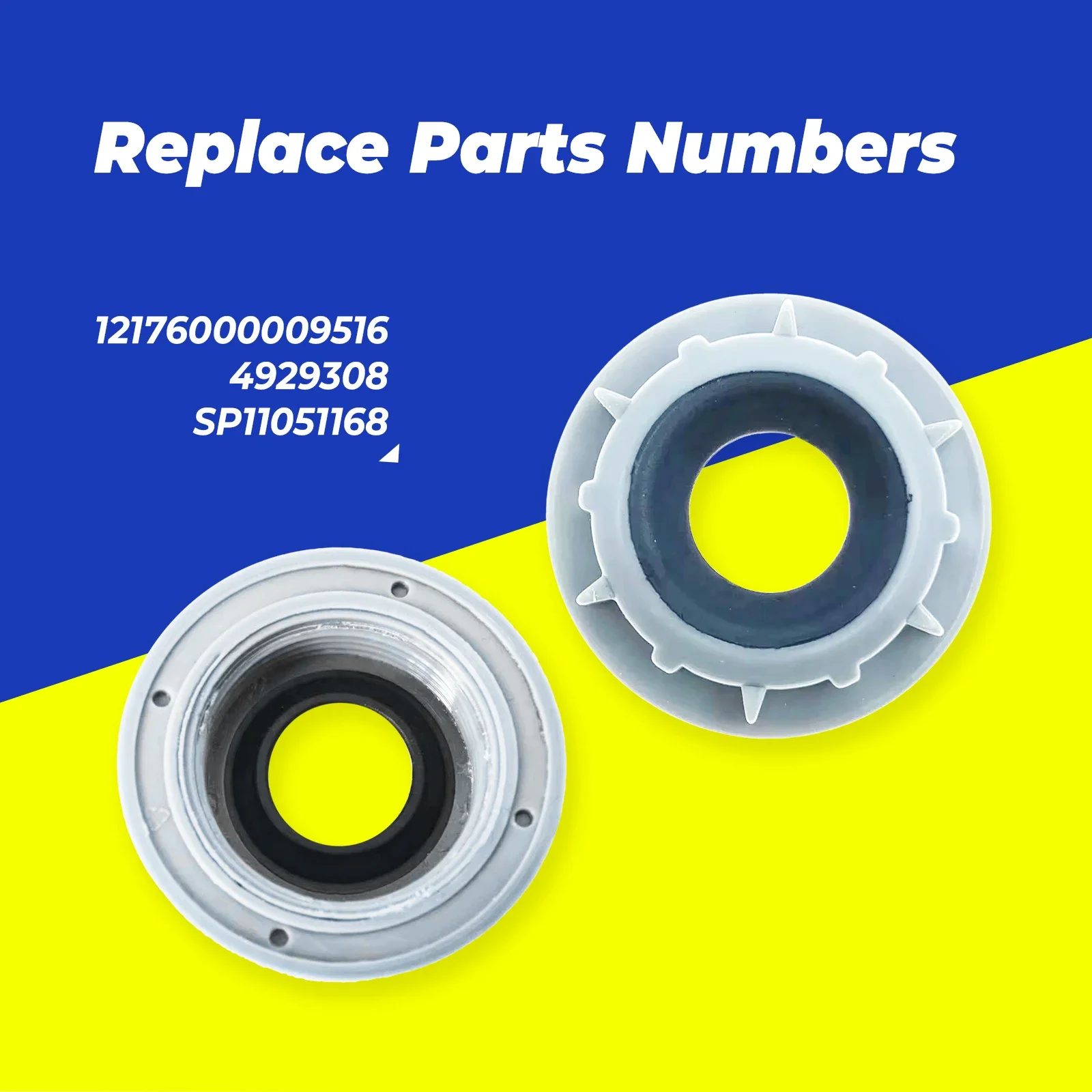 5pcs,12176000009516,4929308,SP11051168 Dishwasher External Pipe Nut/External Feeding Duct Ring Nut for Danby Midea Avanti