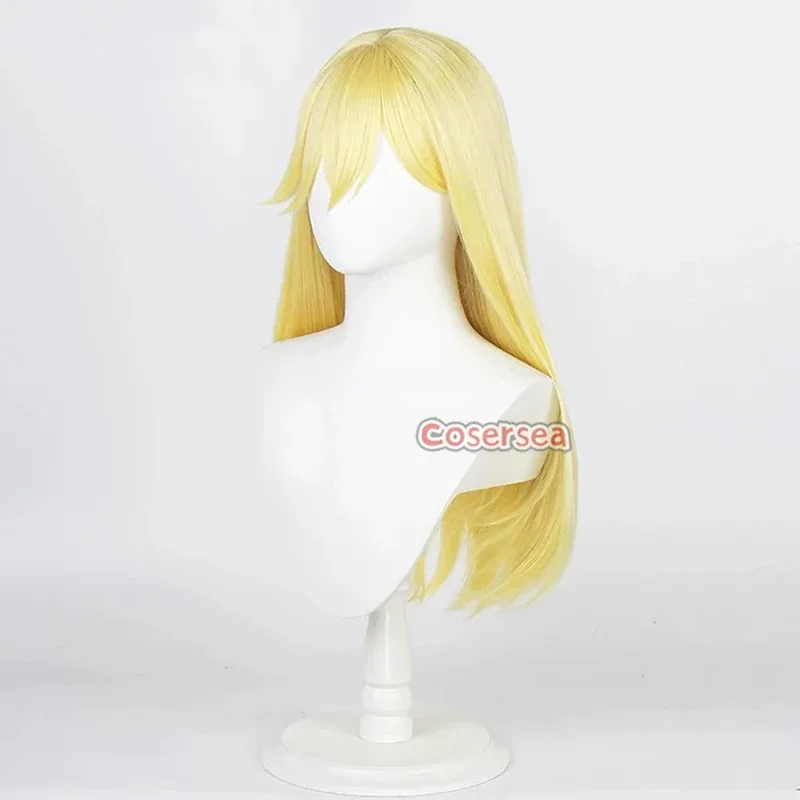 

2025 11 Cosersea Cosplay Wigs 2.5 Dimensional Seduction Aria Kisaki 60cm Long Blonde Cos Wig Synthetic Hair Heat Res