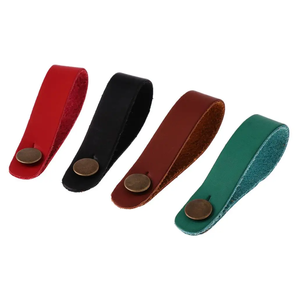 2x Microfiber Guitar Strap Button Band 19.5cm for Standard Guitar