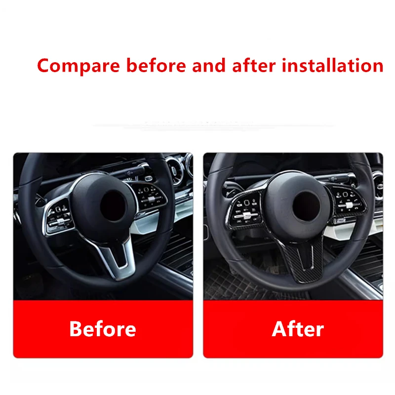 Car Steering Wheel Button Frame Sticker Trim Accessory For Mercedes Benz W177 W247 W205 W213 X247 C257 X253 W167 X167 2018-2020