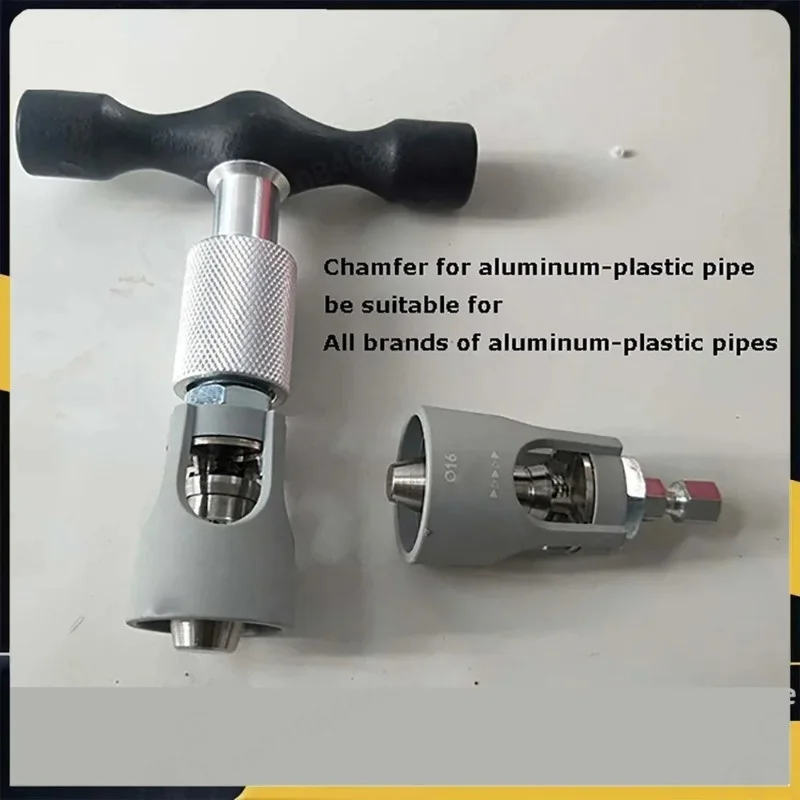 Calibrating Tool for PEX/PERT Pipe Aluminum Plastic Pipe Deburring Tool (Manual/Electric) – Inner & Outer Chamfering, Reamin